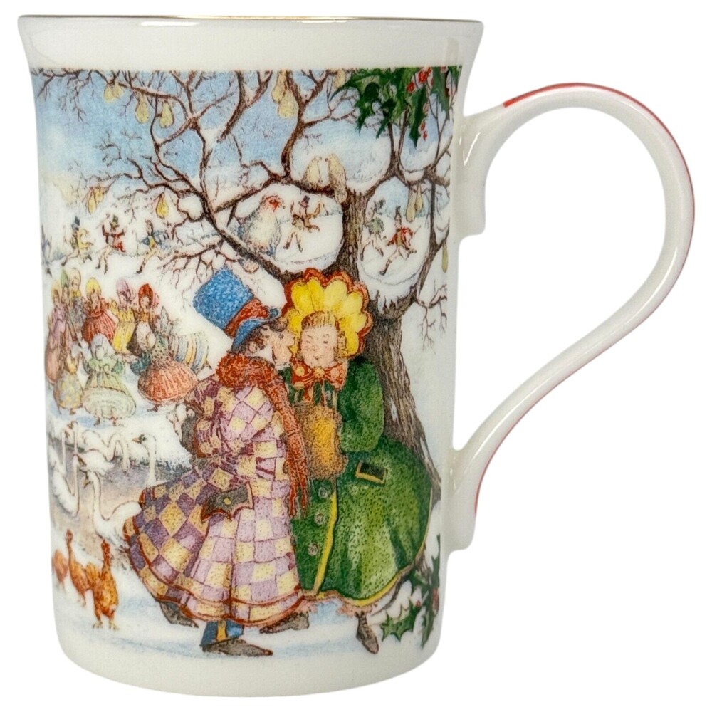 James Sadler Twelve Days of Christmas Mug Cup Bone China Staffordshire England